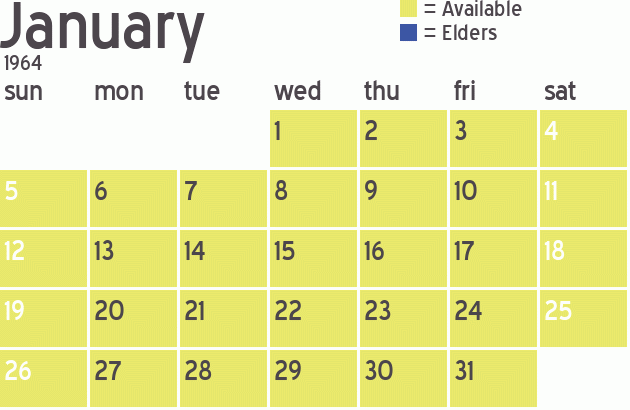 Missionary Dinner Calendar