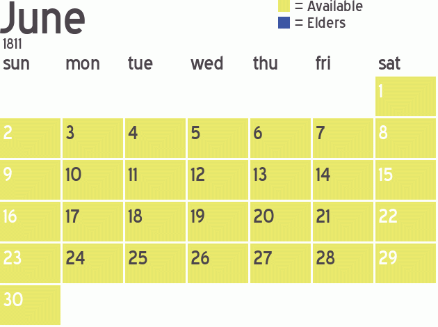 Missionary Dinner Calendar