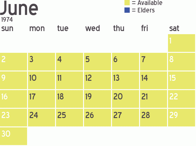 Missionary Dinner Calendar