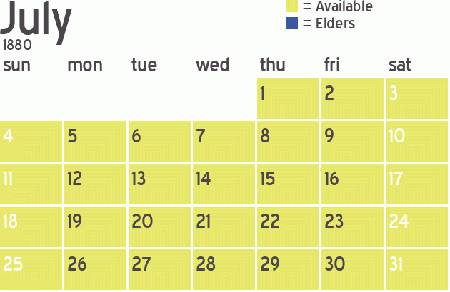Missionary Dinner Calendar