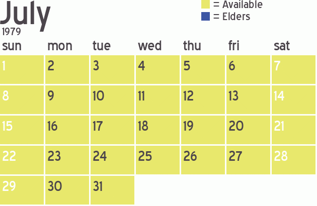 Missionary Dinner Calendar